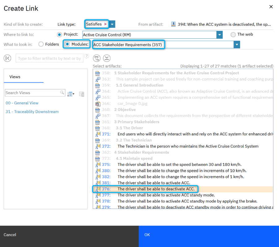 How to Set Up, Create and Use Traceability Links in IBM DOORS Next?