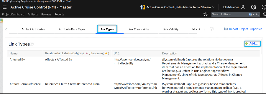 How to Set Up, Create and Use Traceability Links in IBM DOORS Next?