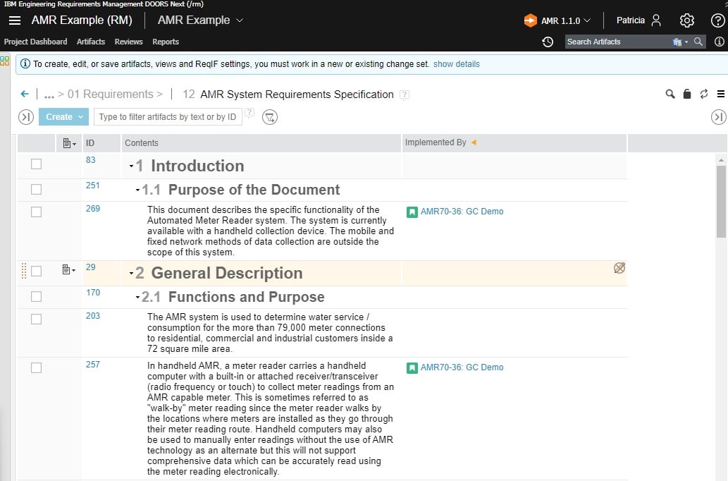 Report and view from shaared global configurations_Using changes with configurations in DOORS Next_SodiusWillert