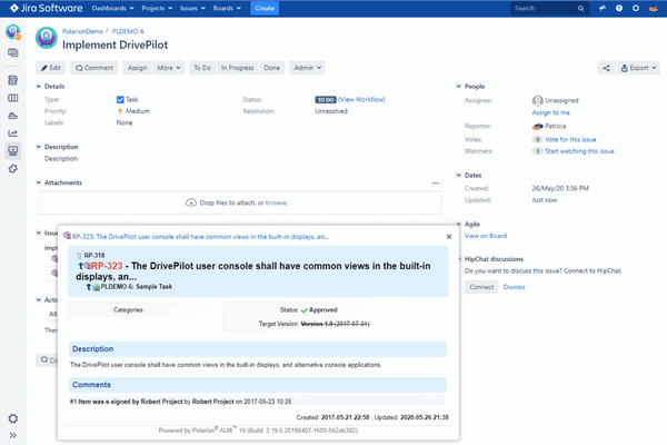 Link Jira with Polarion_OSLC Connect for Jira_SodiusWillert_1