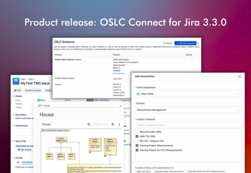 3.3.0 release: simplified Project Association, new OSLC Schemes, and Teamwork Cloud support