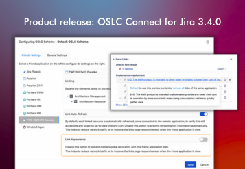 Check out what is new with OSLC Connect for Jira. New loading experience, auto-refresh your link titles, link decorators, and more.