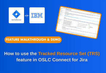 How to use the Tracked Resource Set (TRS) feature in OSLC Connect for Jira?