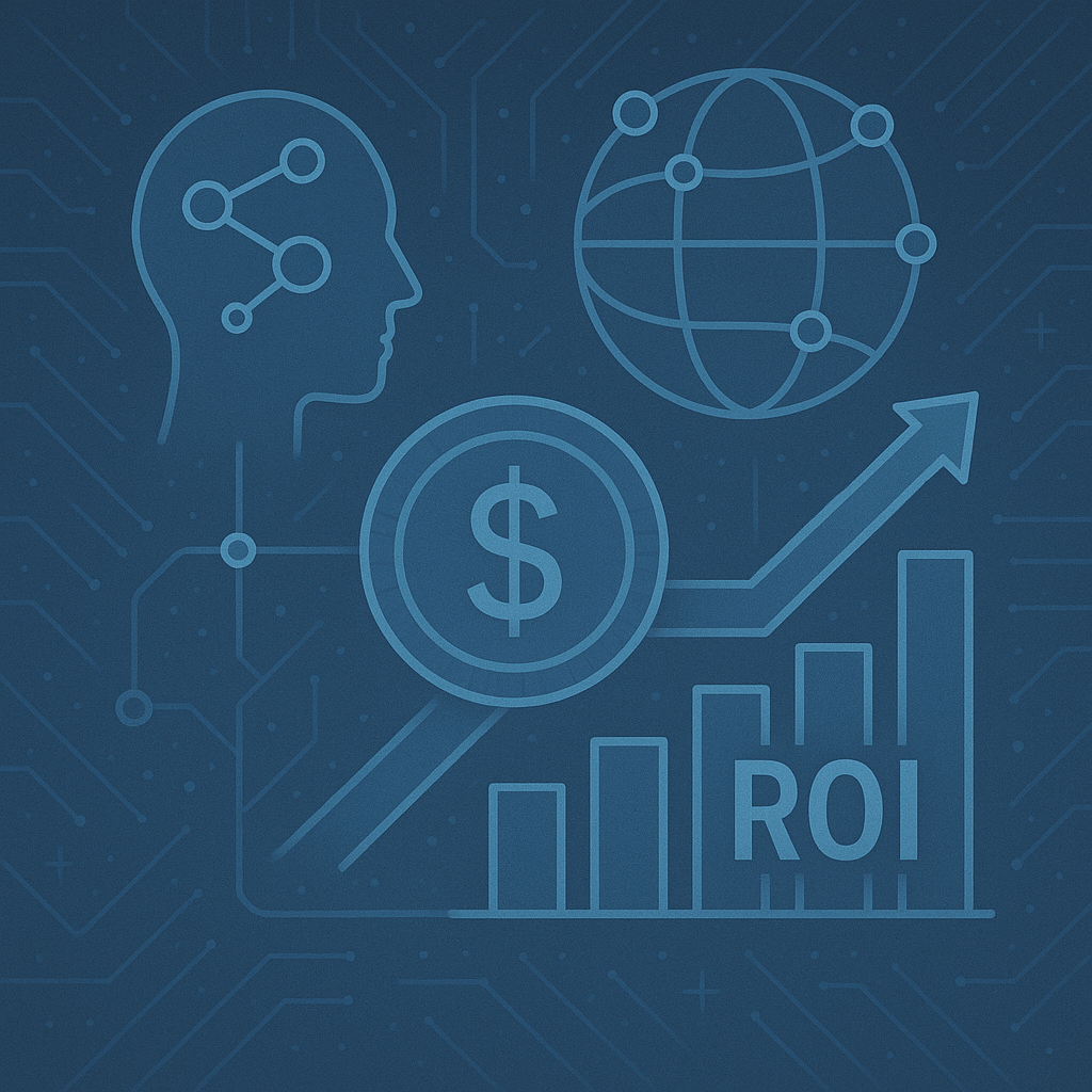 An illustration for a blog post about smarter investements and ROI with Linked Data integrations