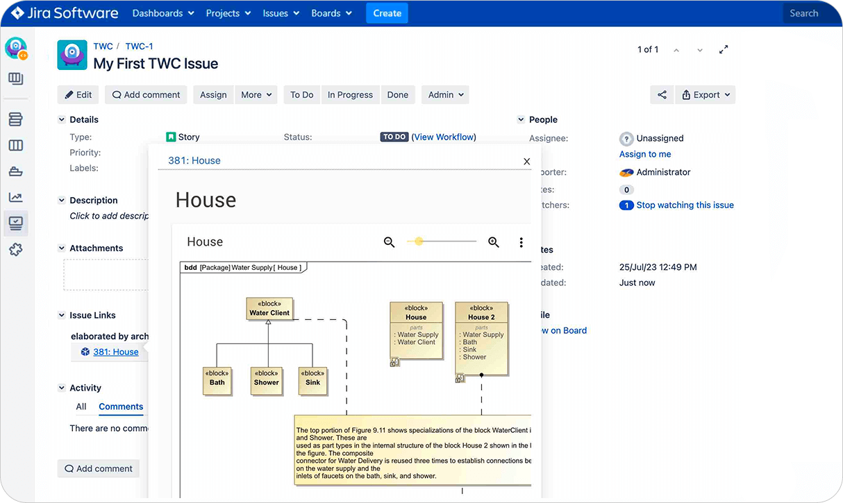 preview-cameo-magicdraw-models-in-jira-OSLC-Connect-for-Jira-SodiusWillert