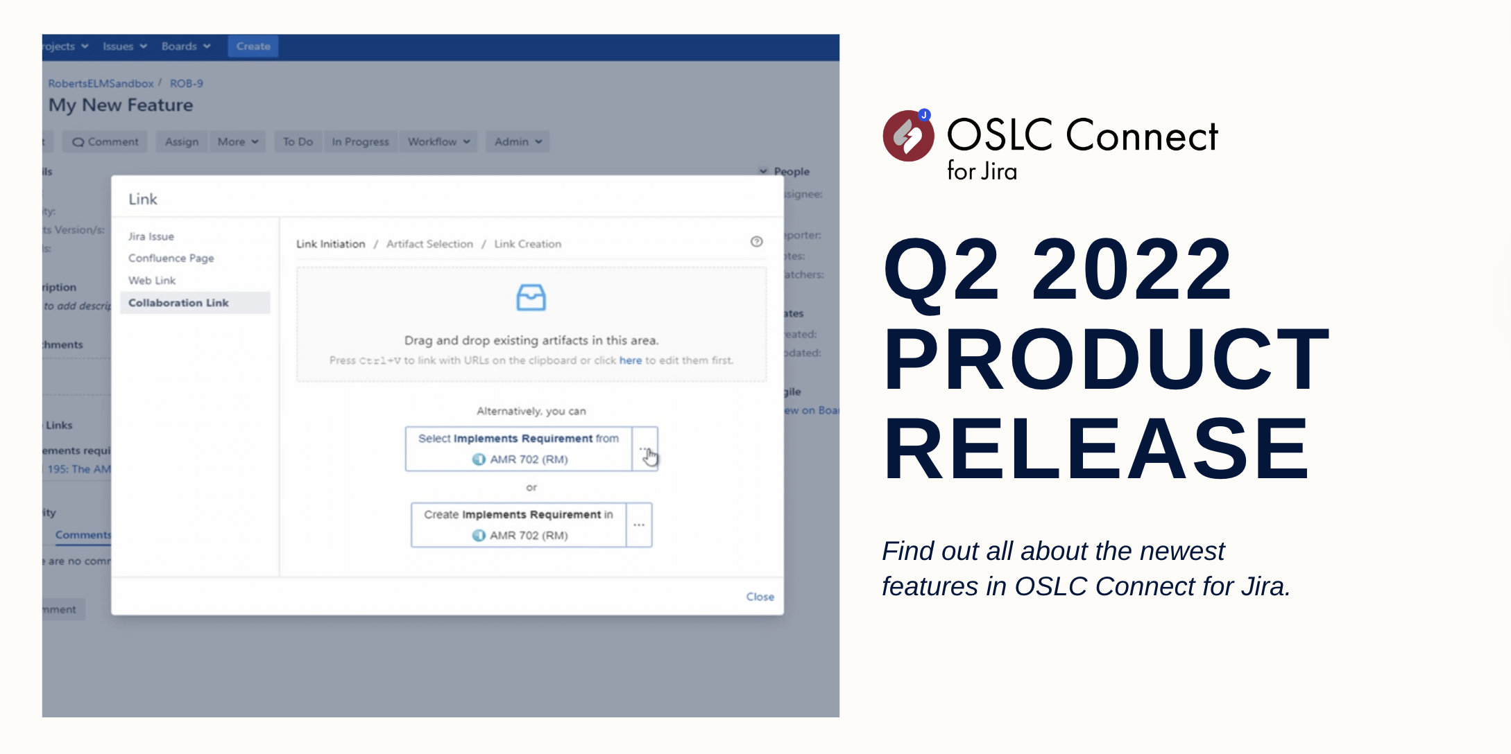 What's new in the OSLC Connect for Jira 3.1.0 product release?