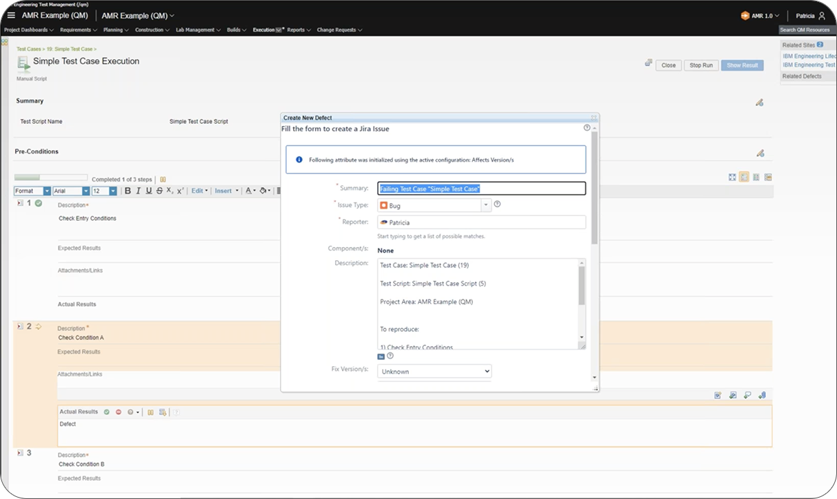 Create new Jira defect_Jira IBM ETM integration_OSLC Connect for Jira_SodiusWillert_1