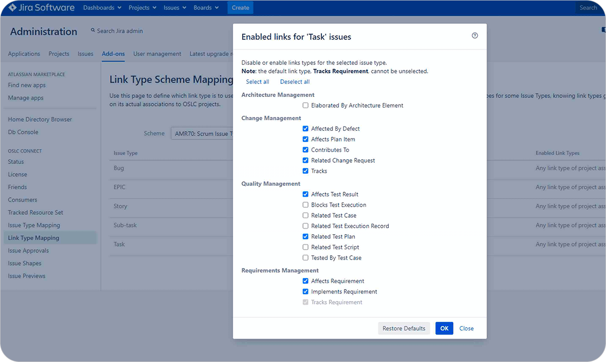 Configure Your Process_Jira DOORS Next interation_OSLC Connect for Jira_SodiusWillert_1