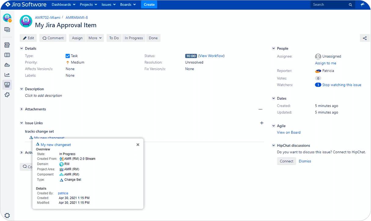 Manage Change Approvals within Jira_Jira DOORS Next interation_OSLC Connect for Jira_SodiusWillert_3